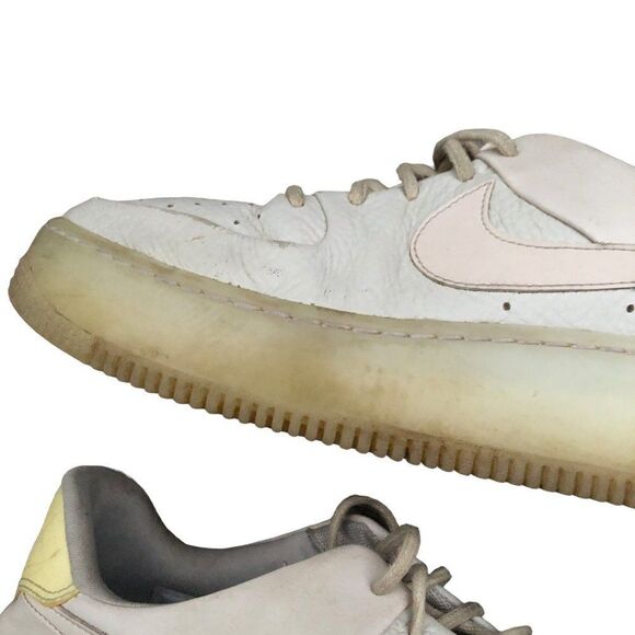 RARE 2018 Nike Air Force 1 Sage Beige Orange Size 9.5 - Picture 12 of 16